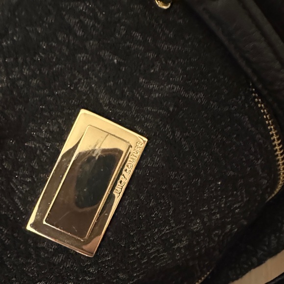 Juicy Couture Black Satchel with Gold Accents - Picture 15 of 15